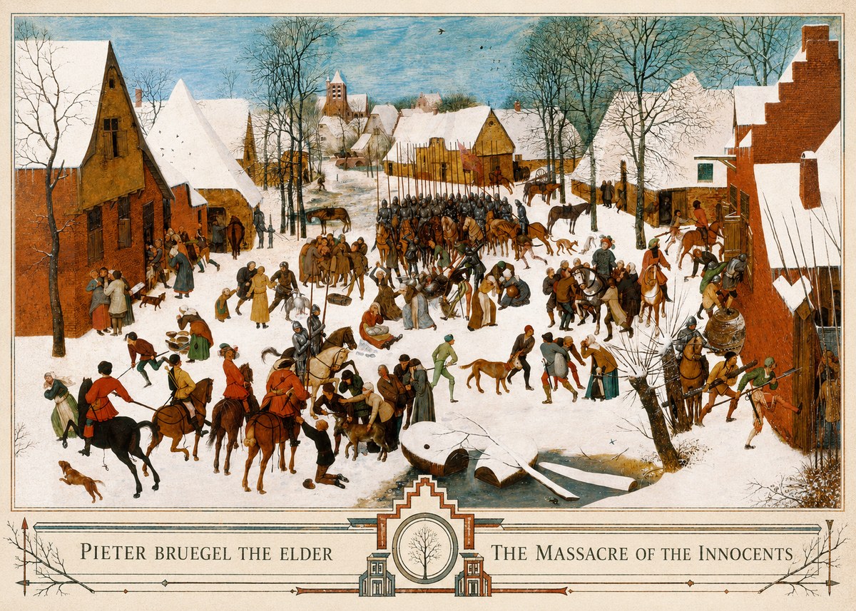 Pieter Bruegel The Massacre of the Innocents No3 - Póster