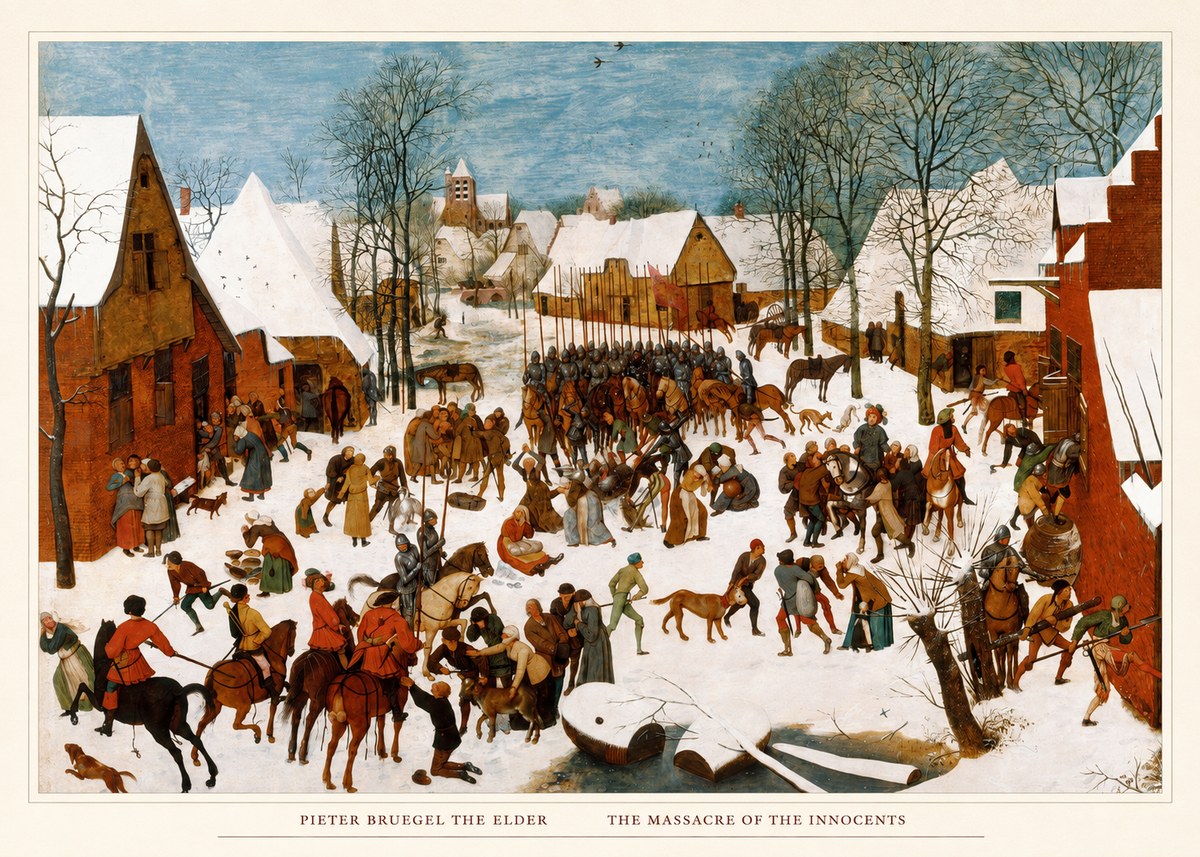 Pieter Bruegel The Massacre of the Innocents No5 - Póster