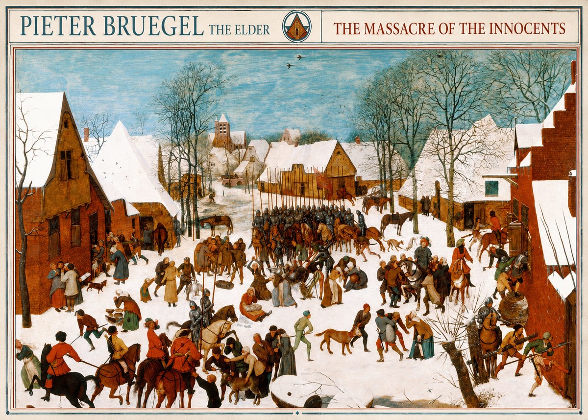 Pieter Bruegel The Massacre of the Innocents No6 - Póster