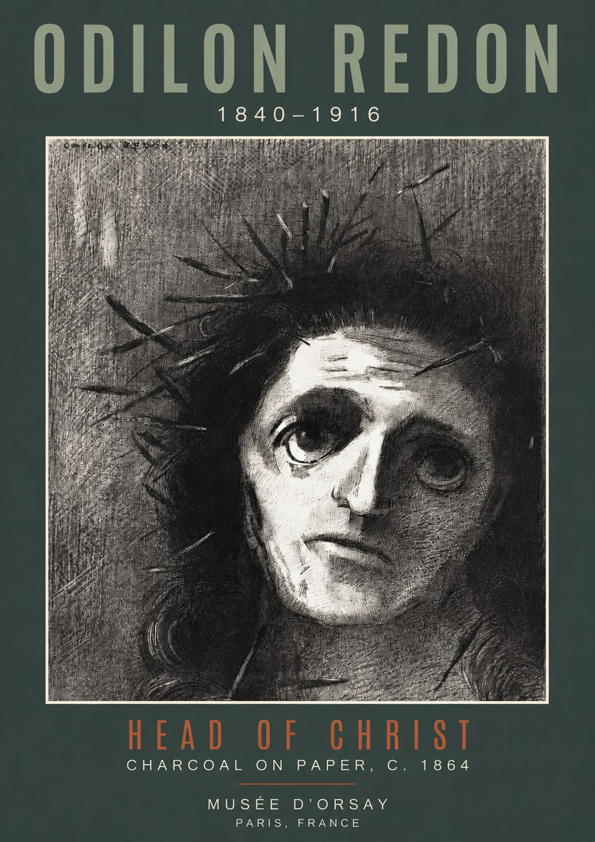 Odilon Redon Head of Christ I No2 - Póster