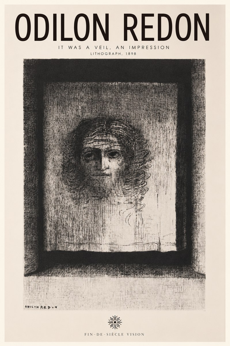 Odilon Redon It Was a Veil, an Impression No2 - Póster