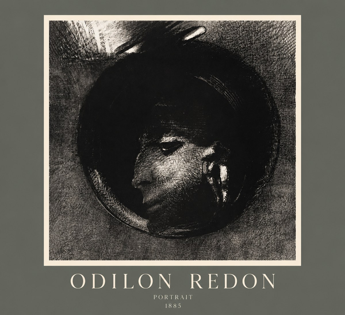 Odilon Redon Portrait No2 - Póster