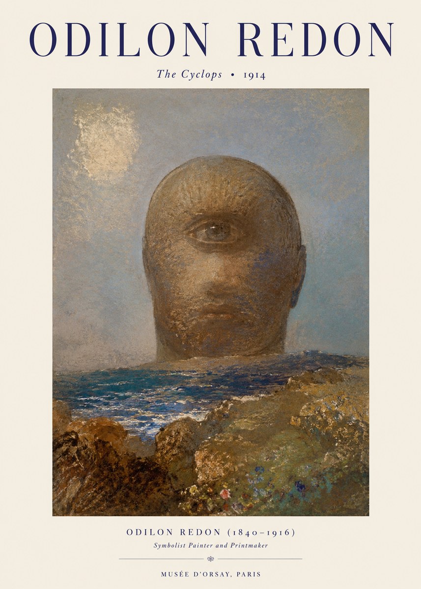 Odilon Redon The Cyclops I No1 - Póster