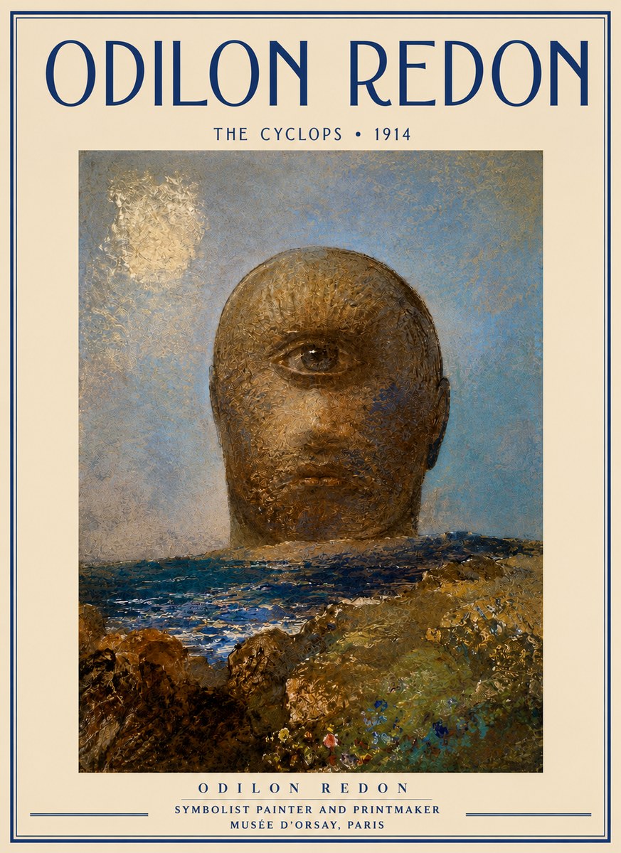 Odilon Redon The Cyclops I No3 - Póster