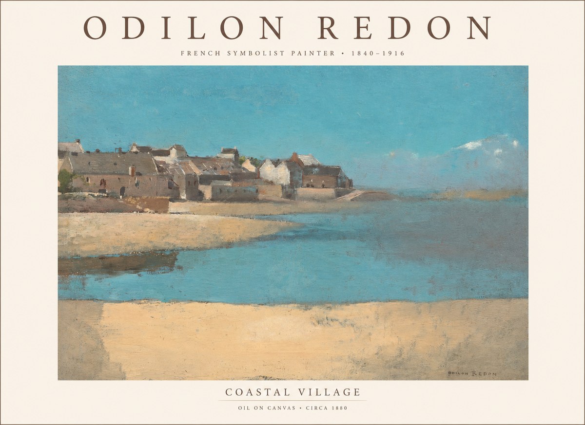 Odilon Redon Coastal Village No1 - Póster