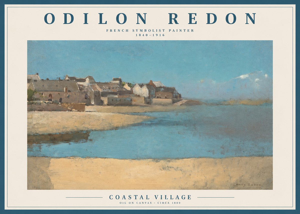 Odilon Redon Coastal Village No2 - Póster