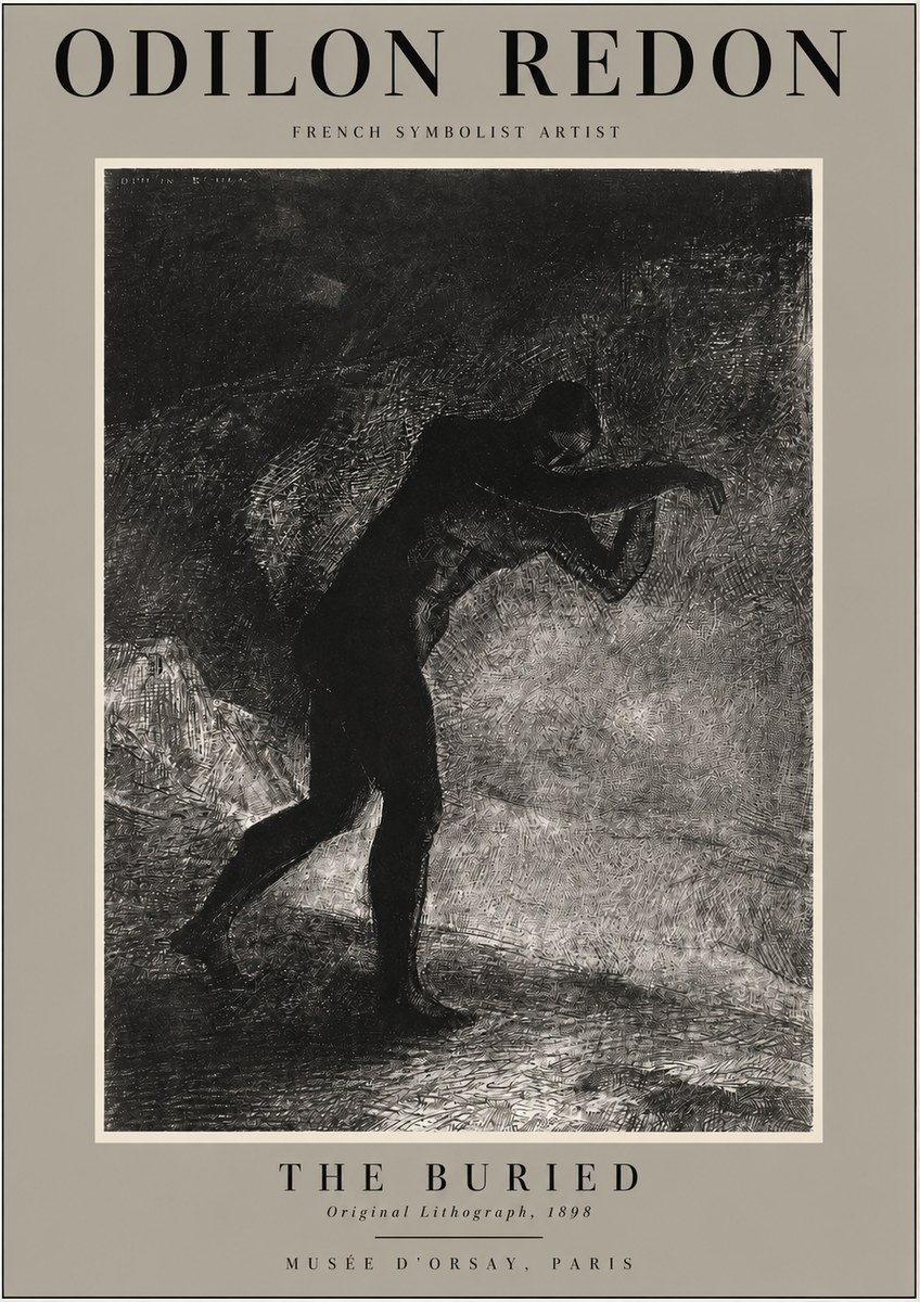 Odilon Redon The Buried No2 - Póster
