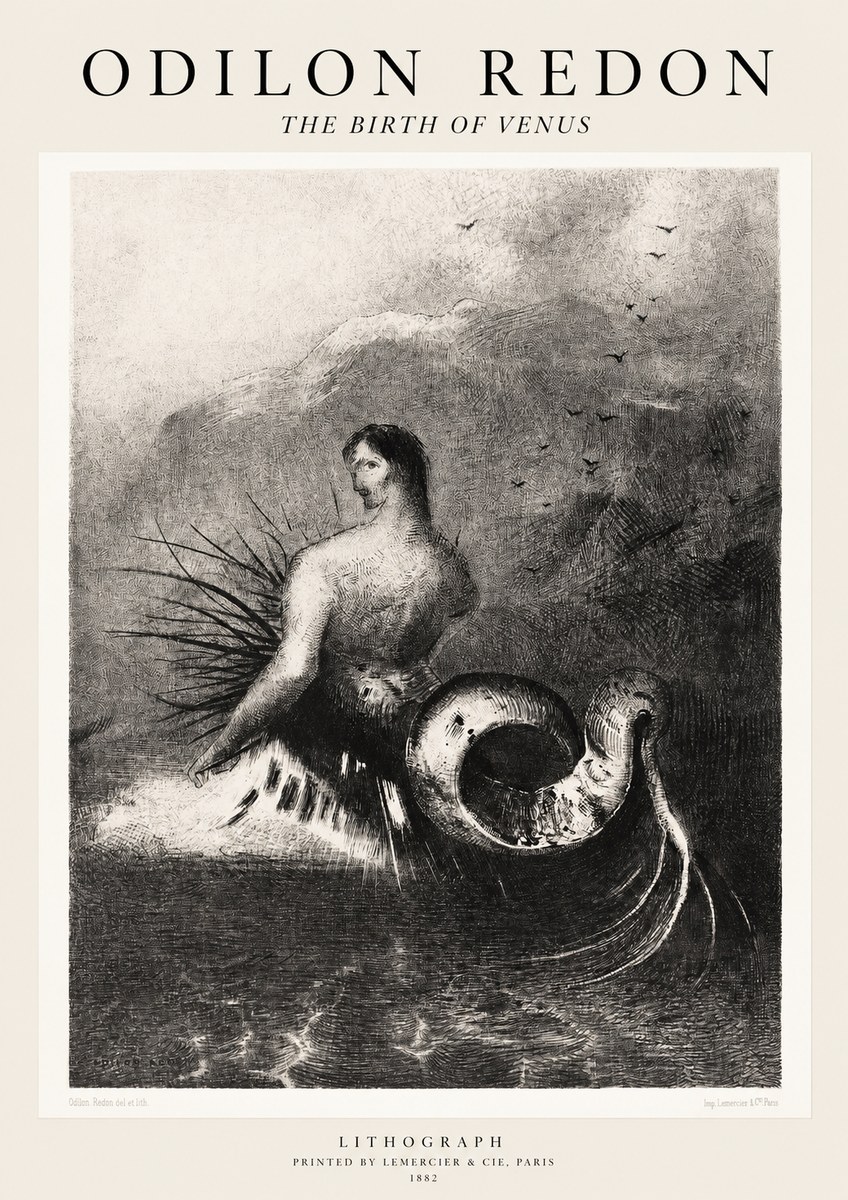 Odilon Redon The Birth of Venus No1 - Póster