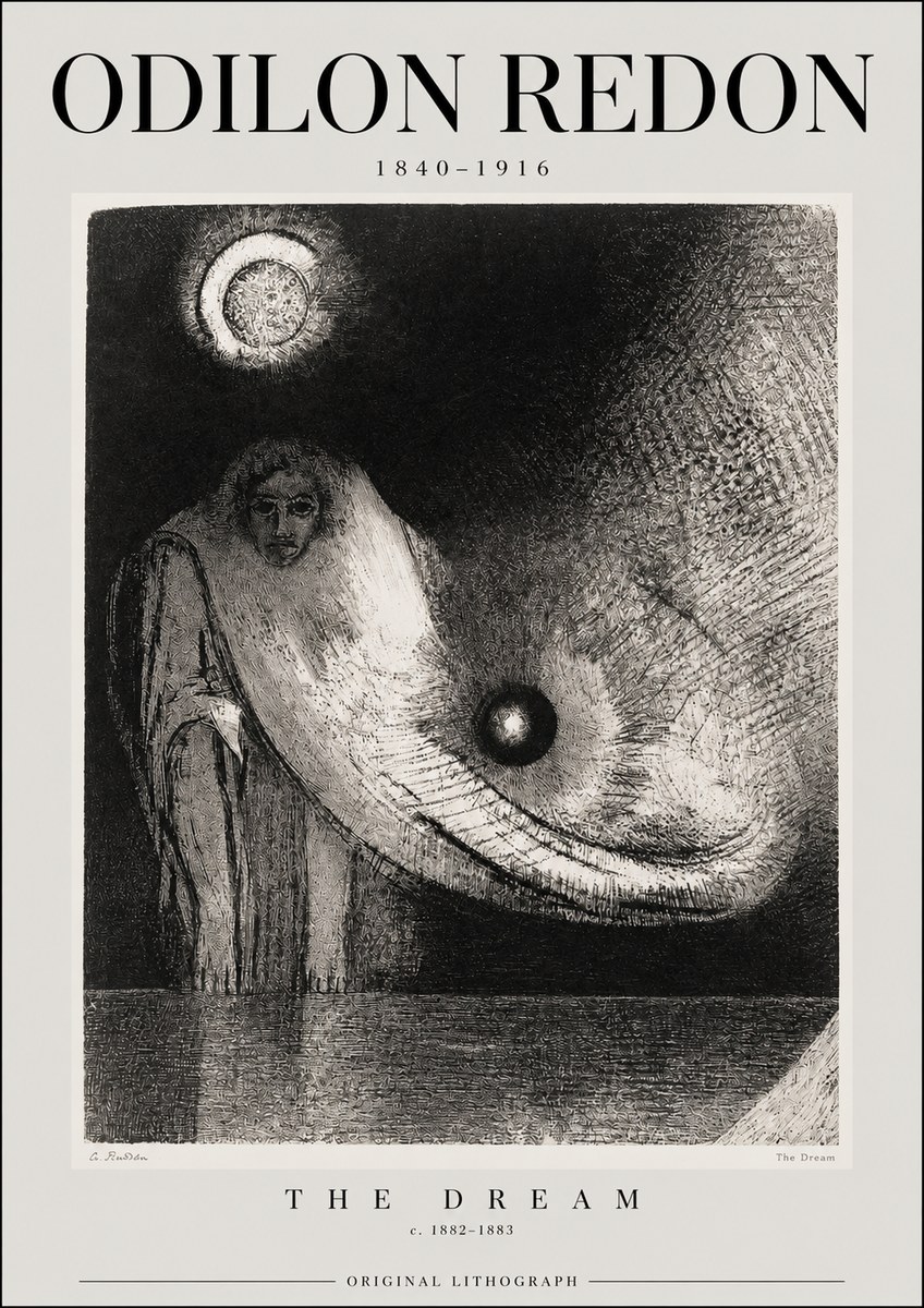Odilon Redon The Dream No2 - Póster