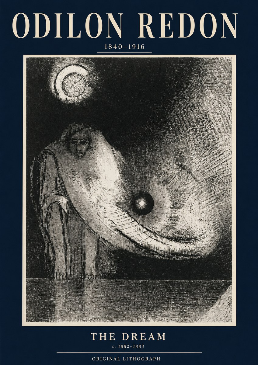 Odilon Redon The Dream No3 - Póster