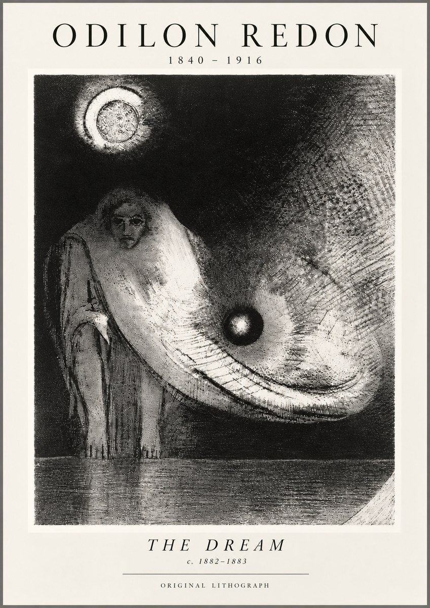 Odilon Redon The Dream No5 - Póster