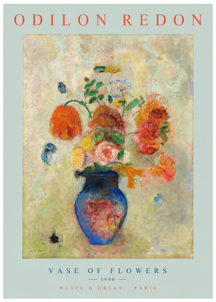 Odilon Redon Vase of Flowers No2 - Póster