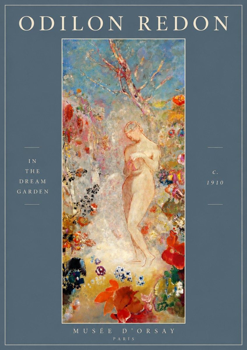 Odilon Redon In the Dream Garden No2 - Póster