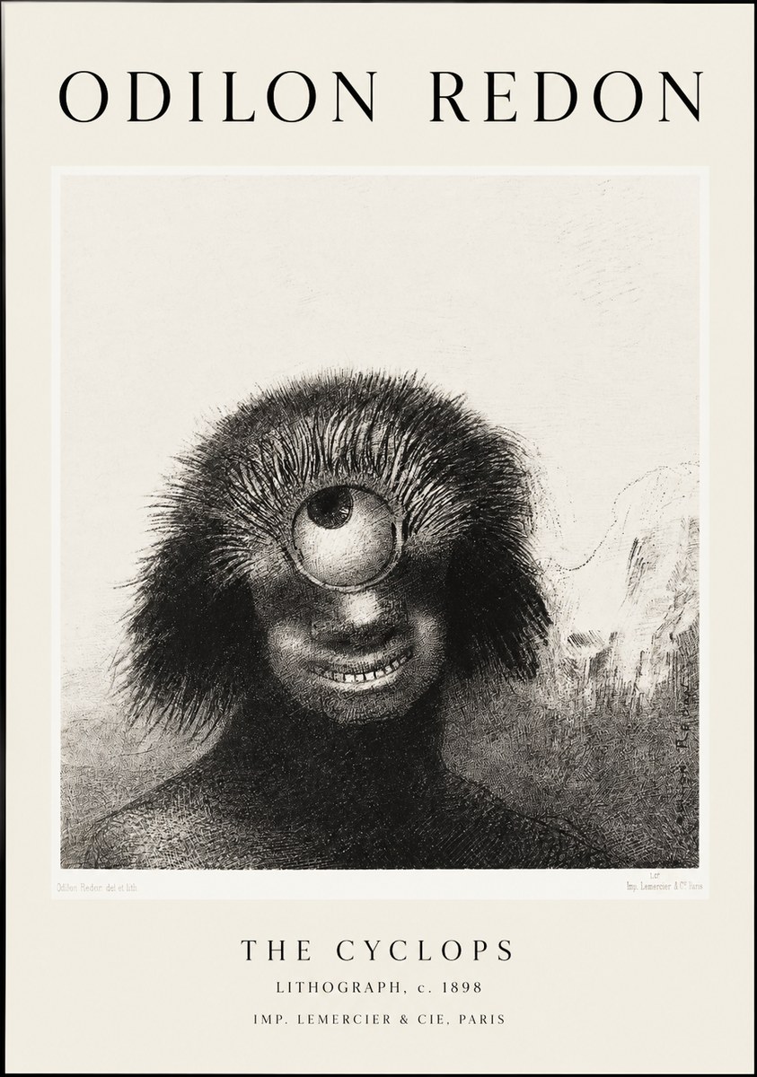 Odilon Redon The Cyclops II No1 - Póster