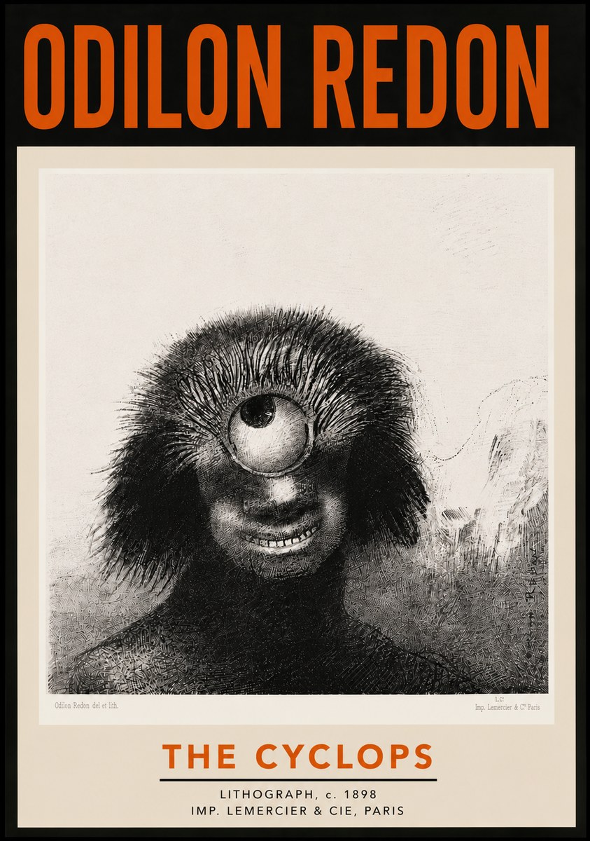 Odilon Redon The Cyclops II No5 - Póster