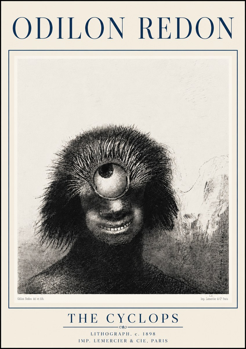 Odilon Redon The Cyclops II No6 - Póster