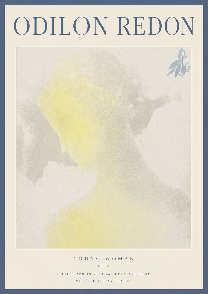Odilon Redon Young Woman No5 - Póster