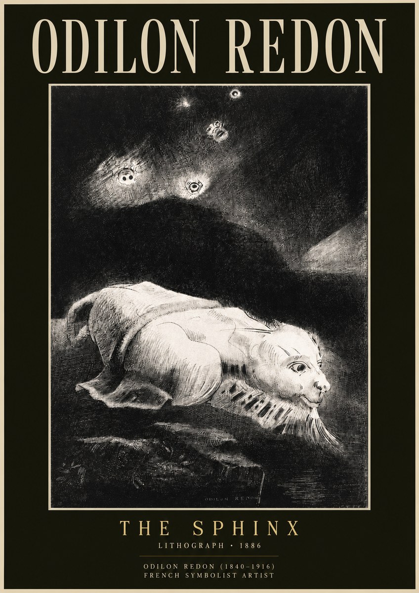 Odilon Redon The Sphinx No2 - Póster