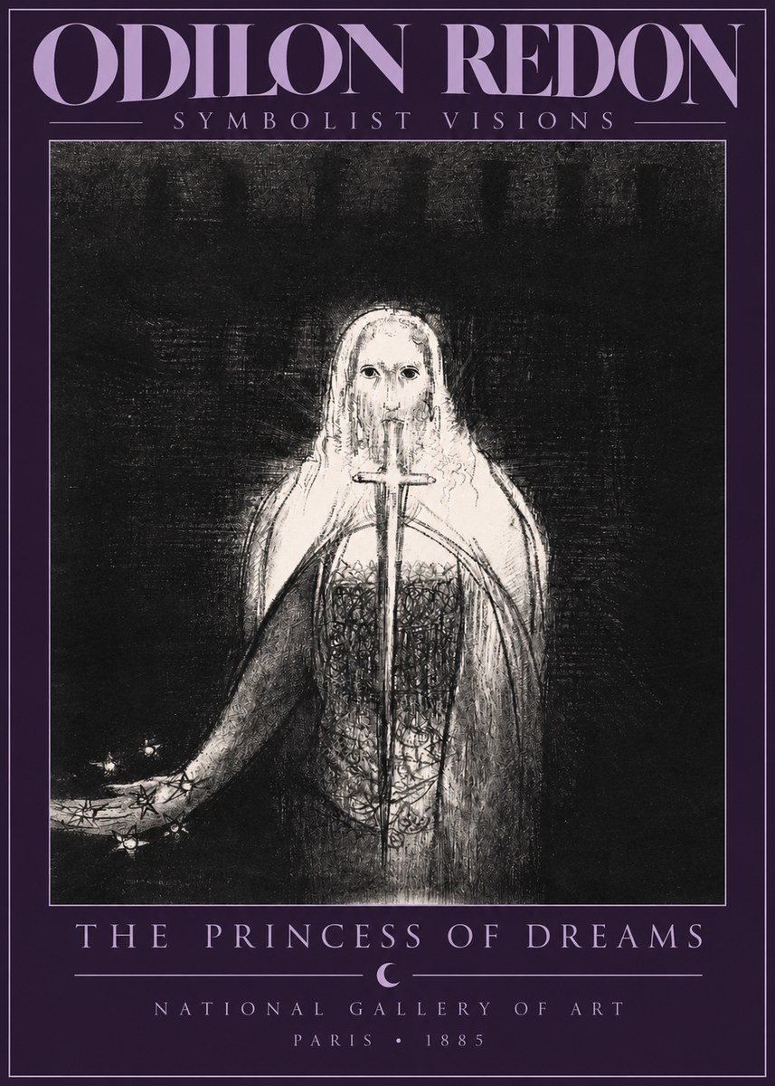 Odilon Redon The Princess of Dreams No2 - Póster