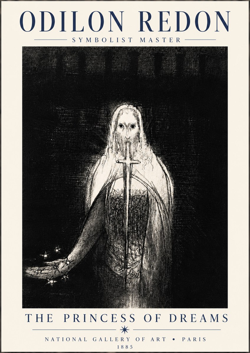 Odilon Redon The Princess of Dreams No6 - Póster