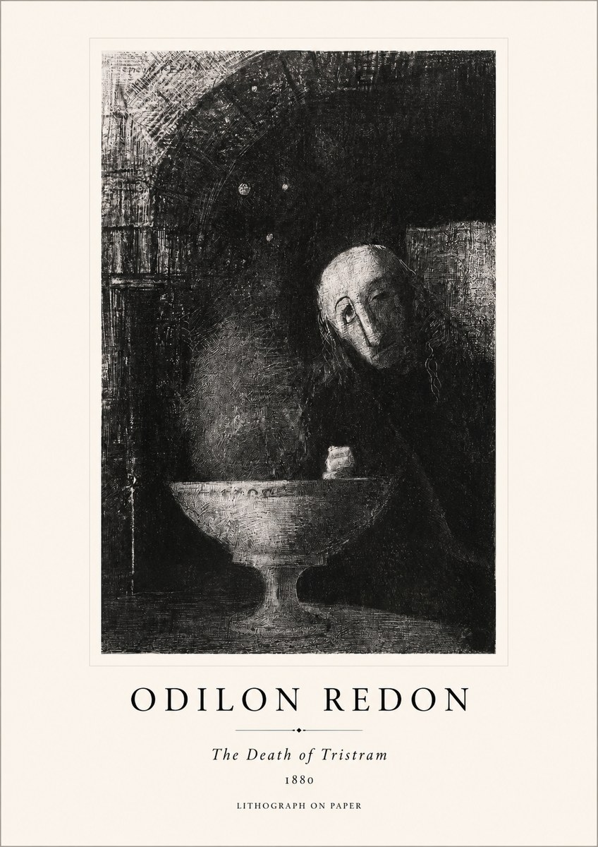Odilon Redon The Death of Tristram No1 - Póster
