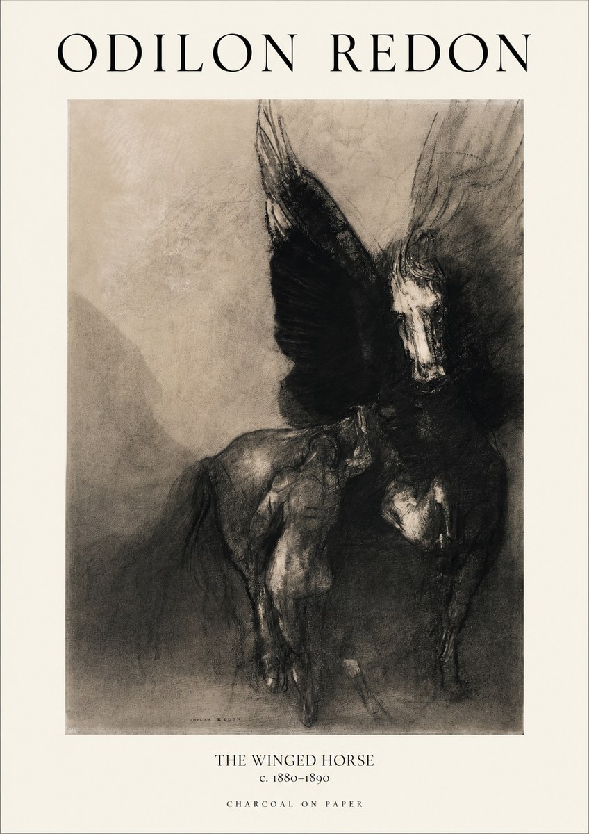 Odilon Redon The Winged Horse No1 - Póster