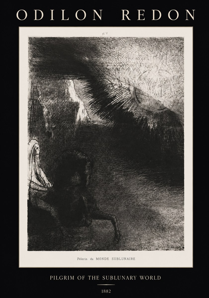 Odilon Redon Pèlerin Du Monde Sublunaire No1 - Póster