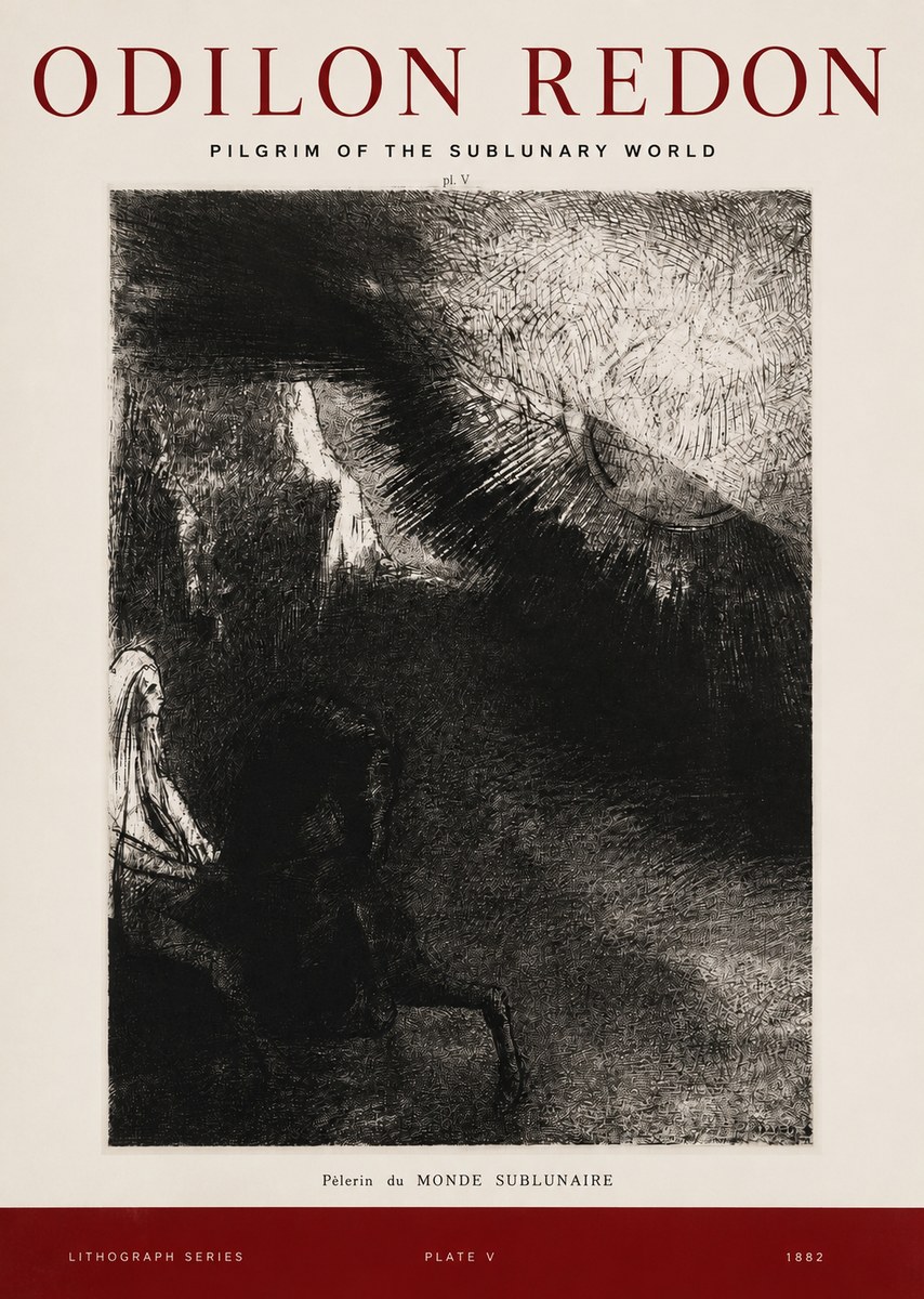 Odilon Redon Pèlerin Du Monde Sublunaire No2 - Póster