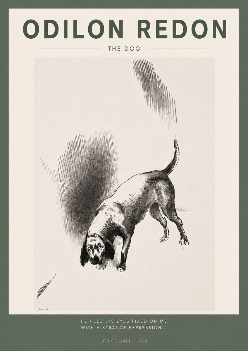 Odilon Redon The Dog No2 - Póster
