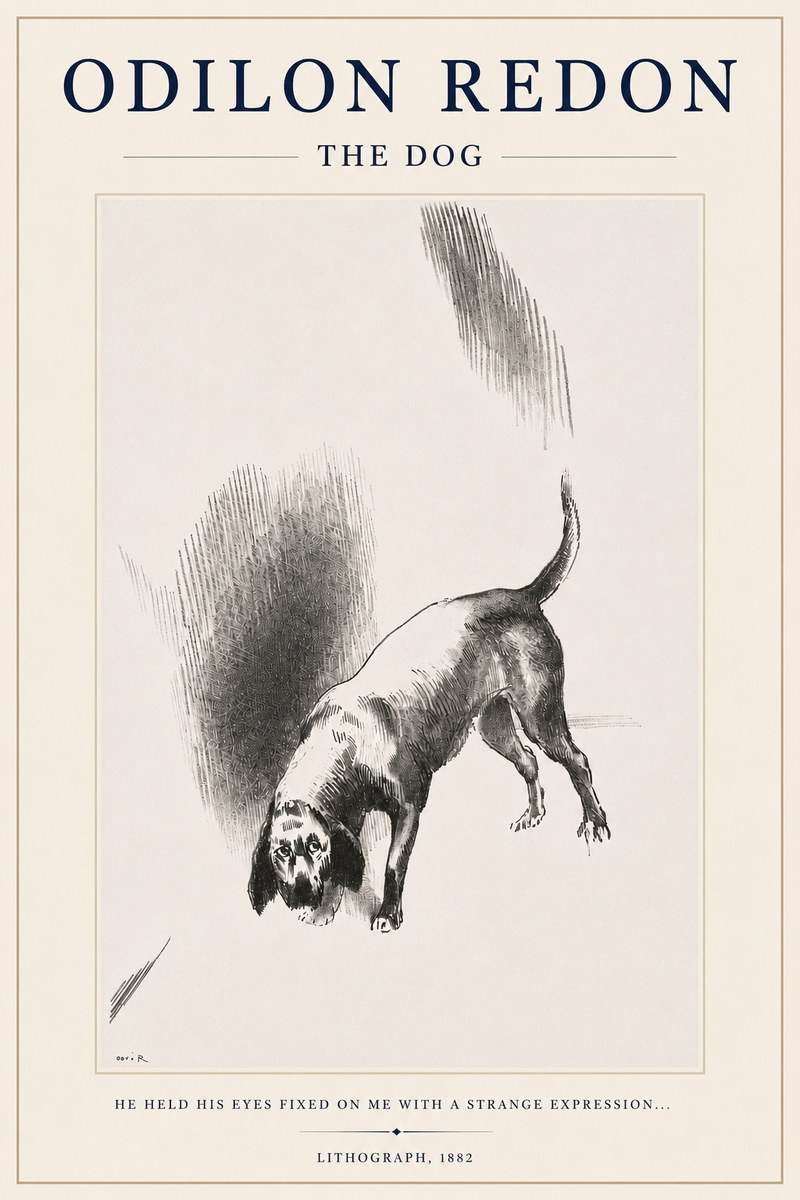Odilon Redon The Dog No3 - Póster