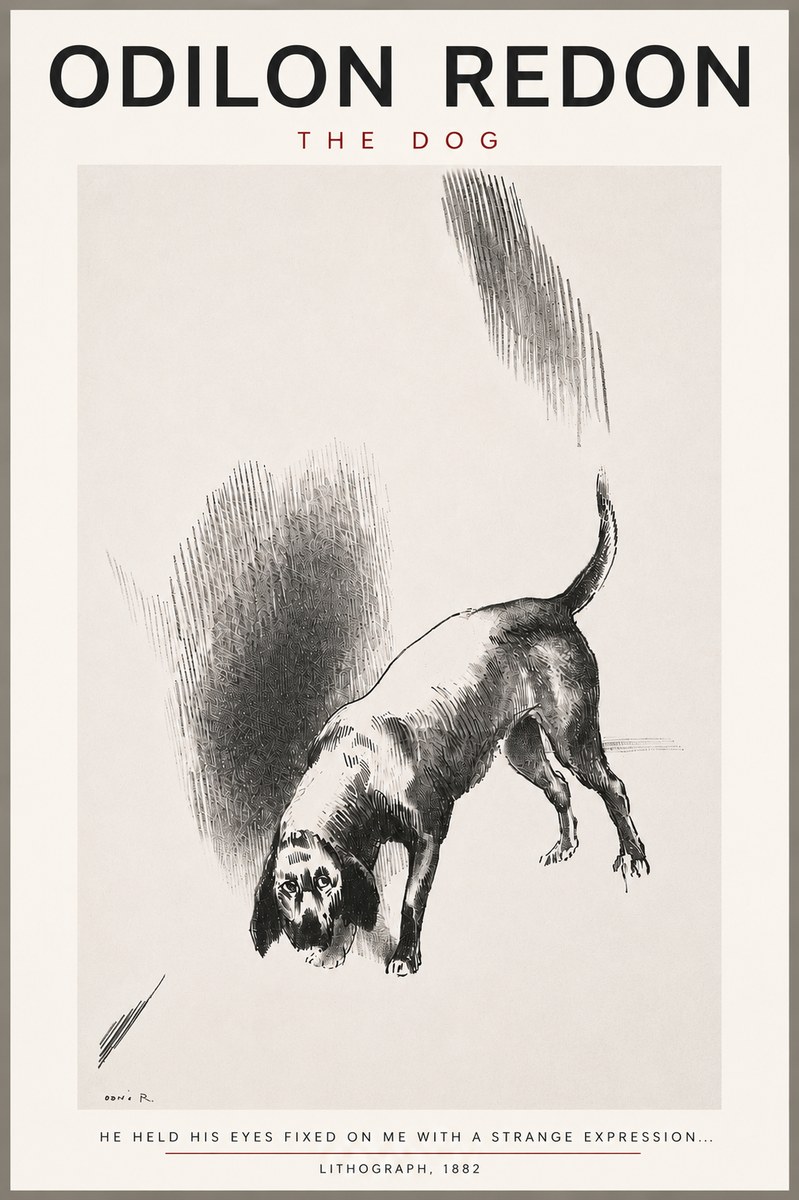 Odilon Redon The Dog No4 - Póster