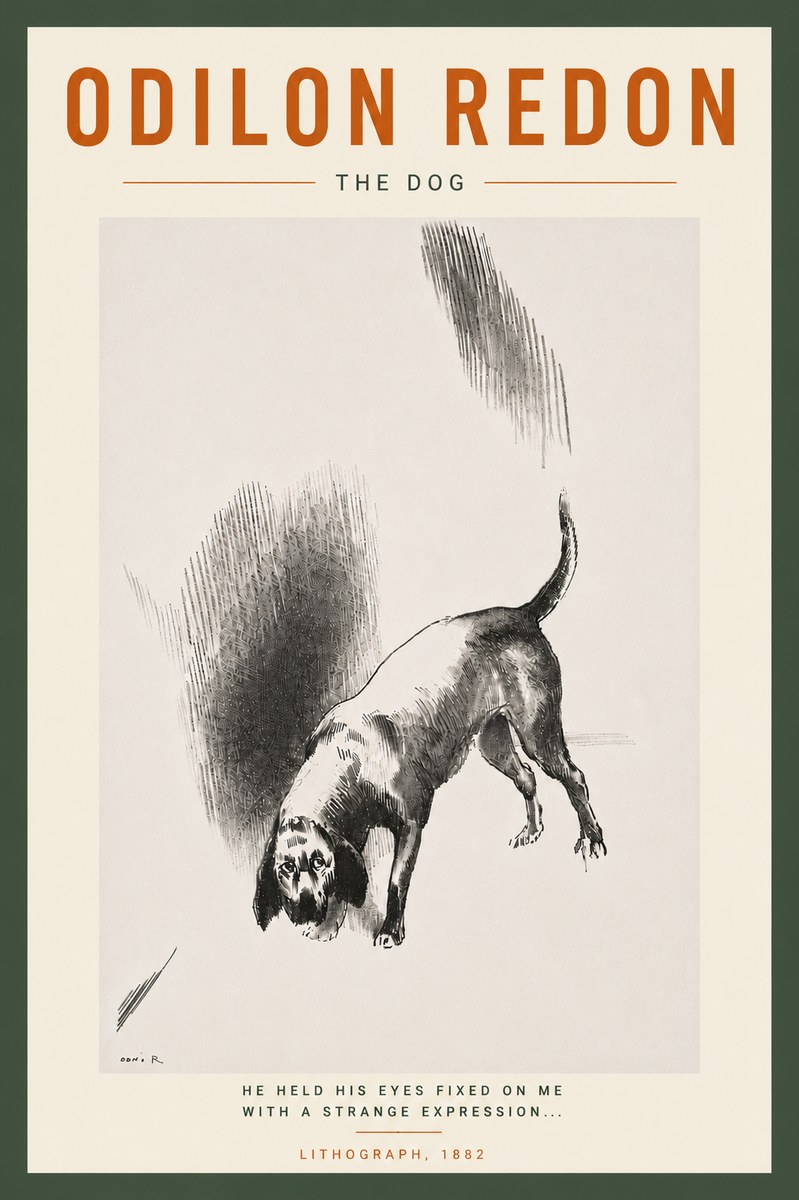 Odilon Redon The Dog No6 - Póster