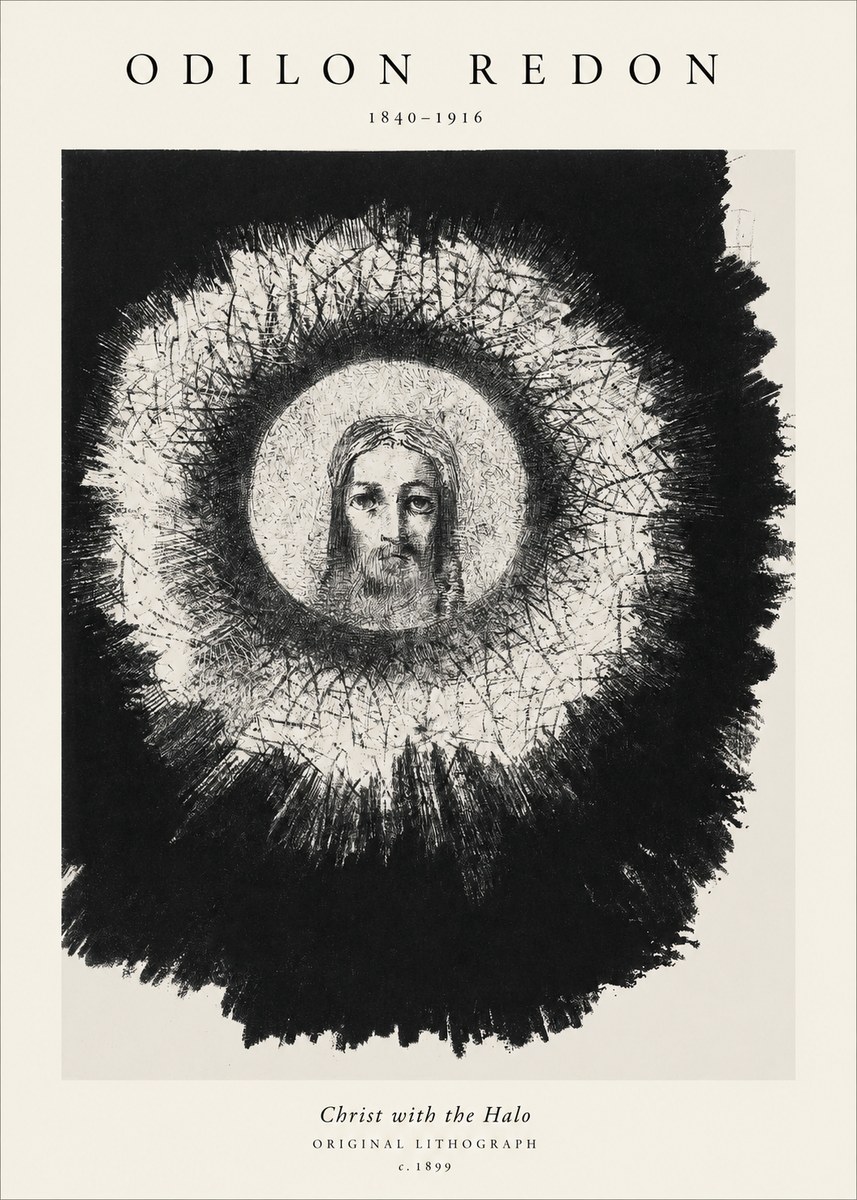 Odilon Redon Christ with the Halo No1 - Póster