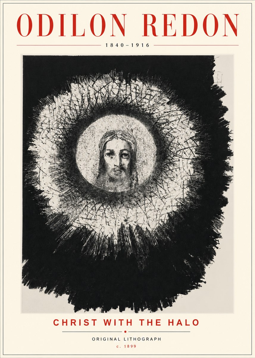 Odilon Redon Christ with the Halo No3 - Póster