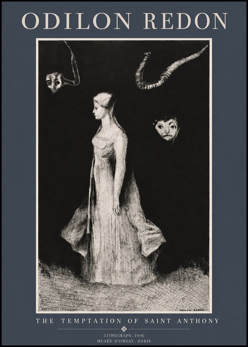 Odilon Redon The Temptation of Saint Anthony No2 - Póster