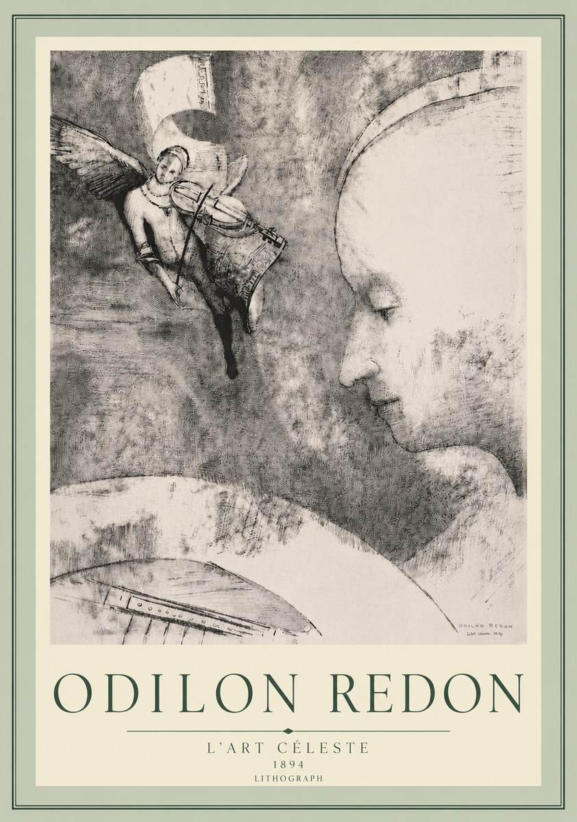 Odilon Redon L'art Céleste No5 - Póster