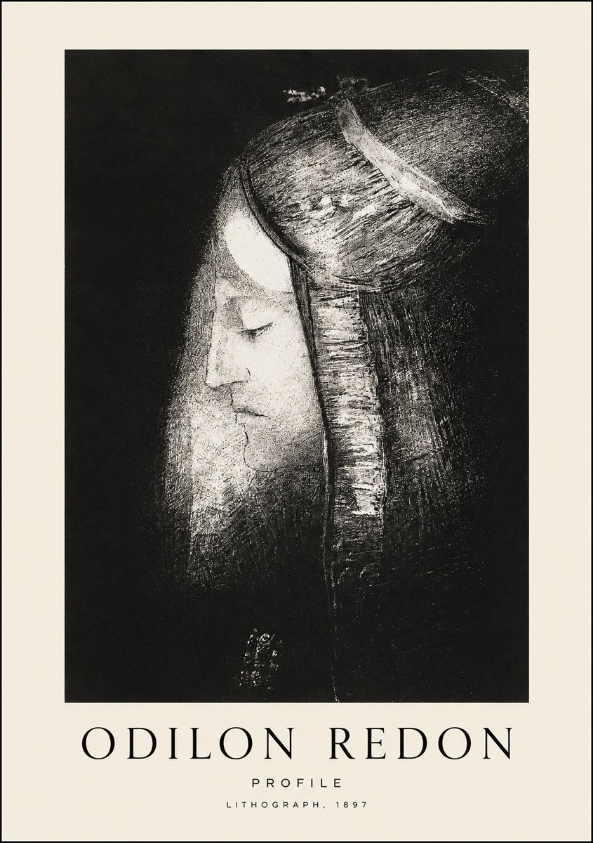 Odilon Redon Profile No1 - Póster