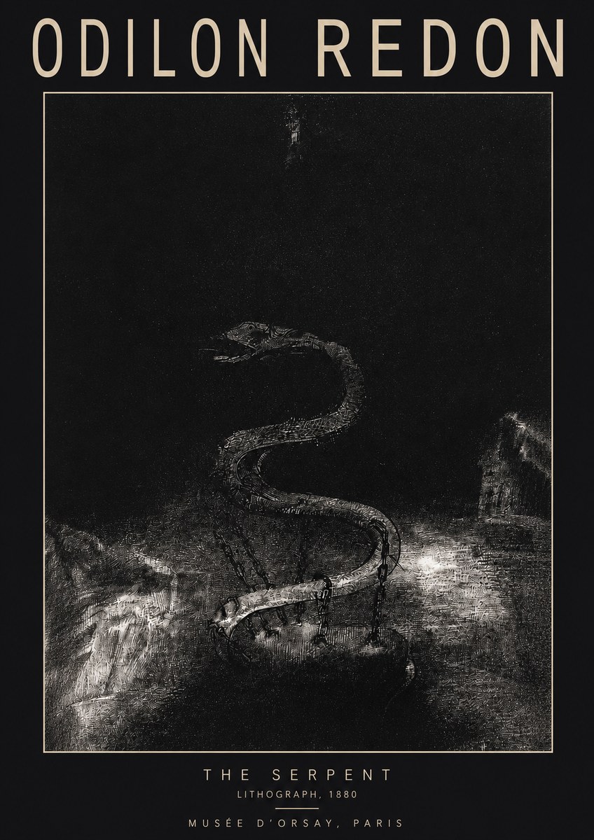 Odilon Redon The Serpent No2 - Póster