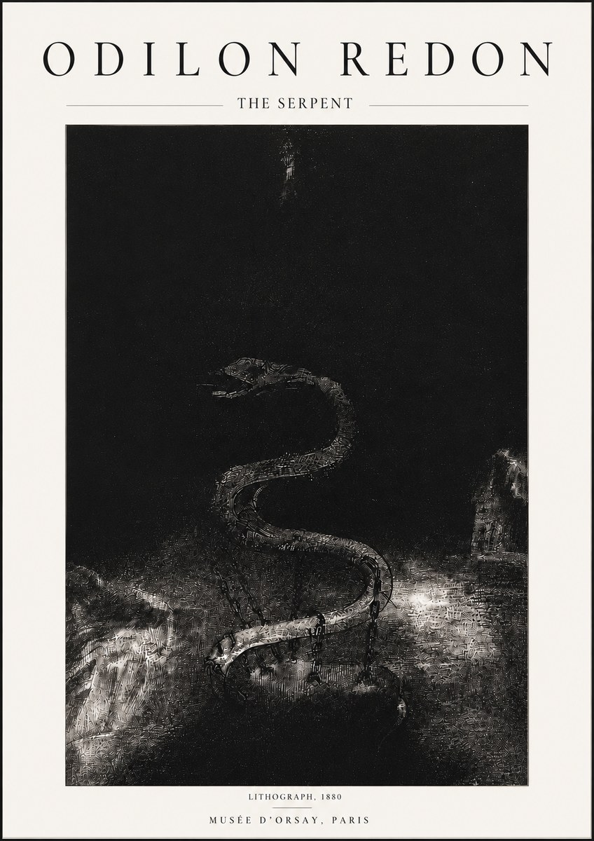 Odilon Redon The Serpent No5 - Póster