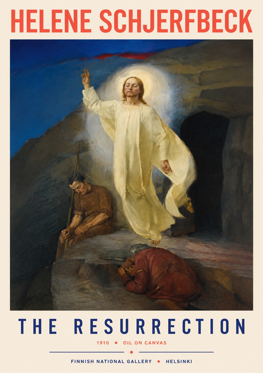 Helene Schjerfbeck The Resurrection No2 - Póster