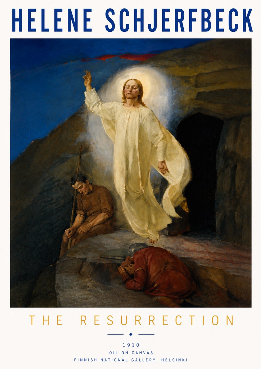 Helene Schjerfbeck The Resurrection No6 - Póster
