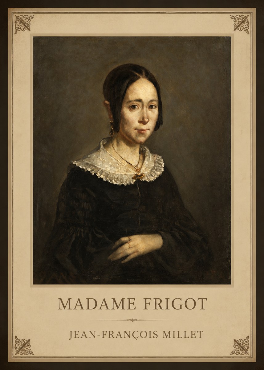 Jean-François Millet Madame Frigot No1 - Póster