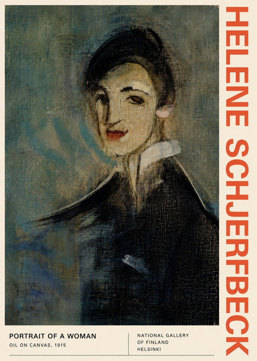 Helene Schjerfbeck Portrait of a Woman II No6 - Póster