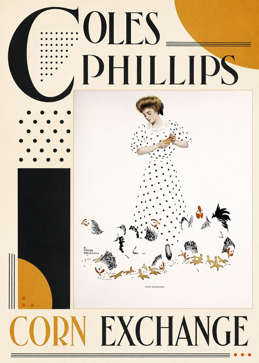Coles Phillips Corn Exchange No3 - Póster