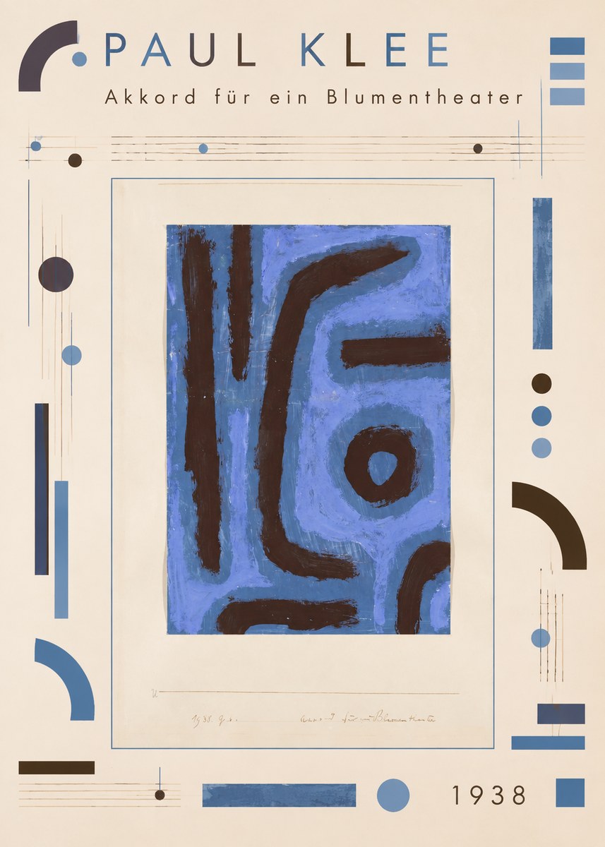 Paul Klee Akkord Für Ein Blumentheater No4 - Póster