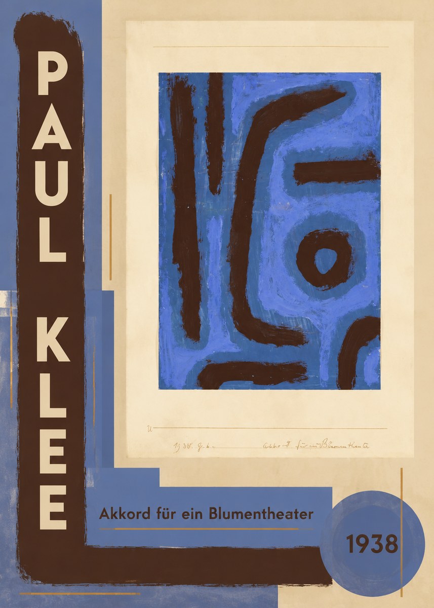 Paul Klee Akkord Für Ein Blumentheater No5 - Póster