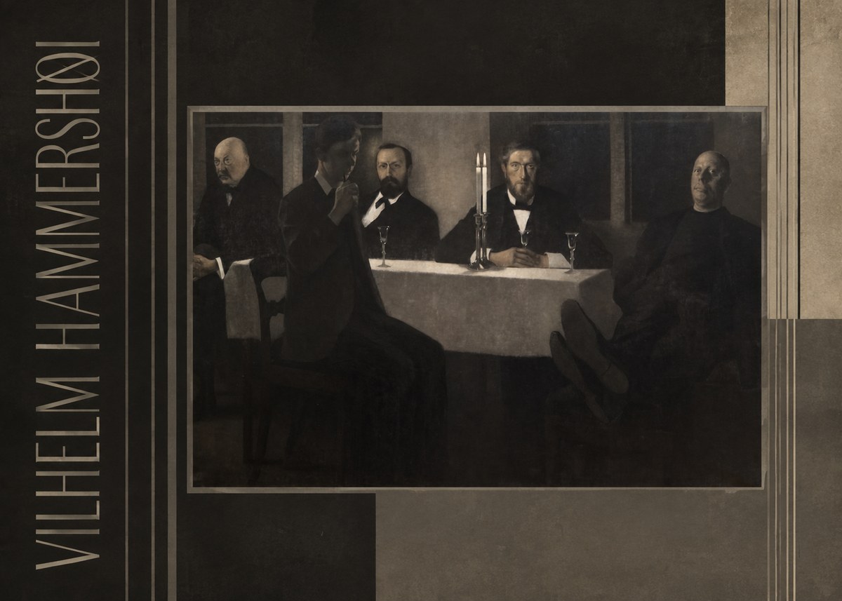 Vilhelm Hammershøi Five Portraits II No2 - Póster