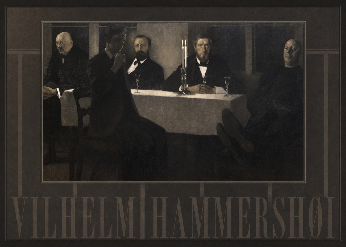 Vilhelm Hammershøi Five Portraits II No4 - Póster