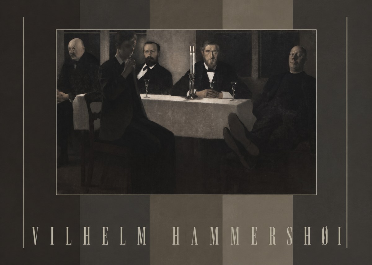 Vilhelm Hammershøi Five Portraits II No5 - Póster