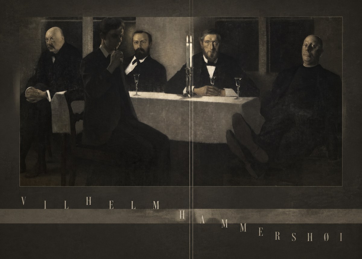 Vilhelm Hammershøi Five Portraits II No6 - Póster